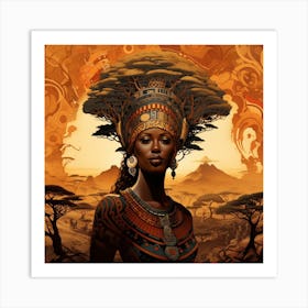 African Woman 23 Art Print