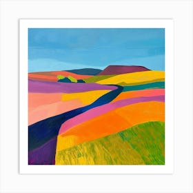 Colourful Abstract Northumberland National Park England 2 Art Print