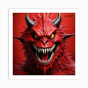 Red Devil 1 Art Print