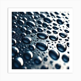 Water Droplets 15 Art Print