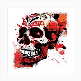 Day Of The Dead Skull 25 Art Print