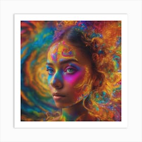 Psychedelic Portrait Art Print