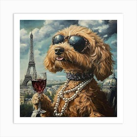 Whimsical Dogs 75 Art Print