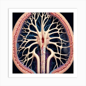 Anatomy Of The Human Brain 9 Art Print