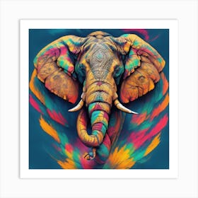 Elephant Painting Art Print