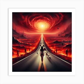 Road To Hell 1 Art Print