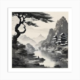 Asian Landscape 5 Art Print