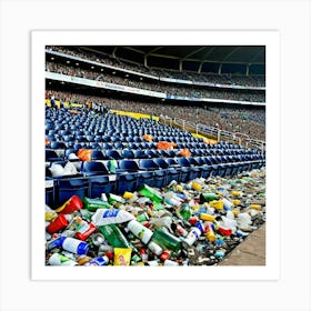 Stadium Trash 3 Art Print