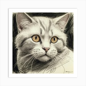 British Shorthair Cat 2 Art Print