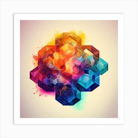 Abstract Geometric Pattern 1 Art Print