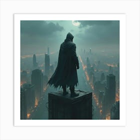 Hooded Man Art Print