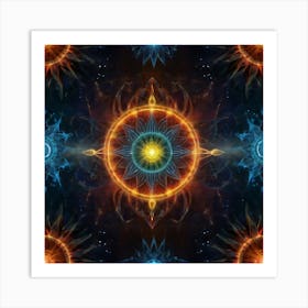 Psychedelic Art Energy auras Art Print