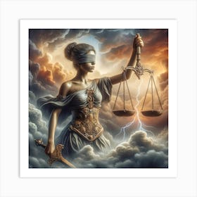 Lady Justice Art Print