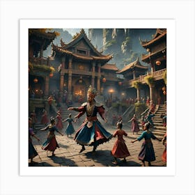 Traditional playing art Art Print