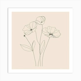 Poppies 55 Art Print