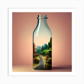 Life in a bottle 1 Art Print