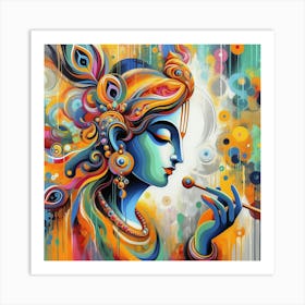 Lord Krishna 19 Art Print