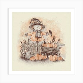 The Scarecrow's Harvest Art Print