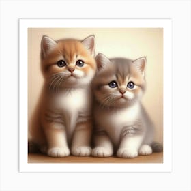 Cute Kittens Art Print