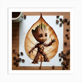 Guardians Of The Galaxy Groot 4 Art Print