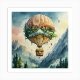 Hot Air Balloon 4 Art Print