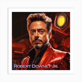 Robert Downey Jr 3 Art Print