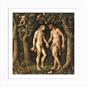 Adam And Eve 2 Art Print