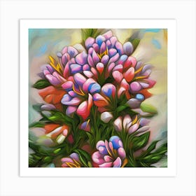 Alstroemeria Flowers 13 Art Print