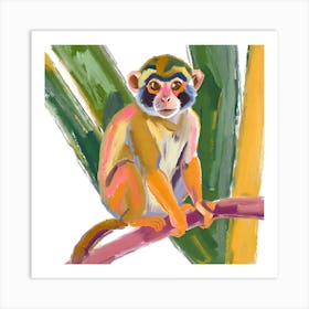 Squirrel Monkey 03 Art Print