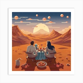 Martian Landscape Art Print