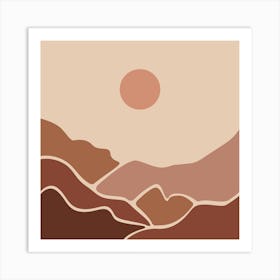 Desert Landscape 1 Art Print