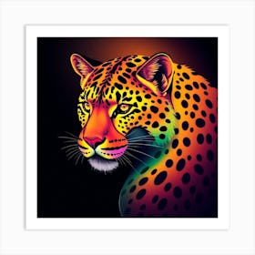 Leopard Painting Art Print