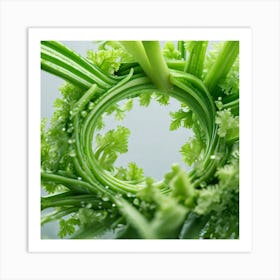 Green Celery Art Print