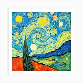 Starry Night 20 Art Print