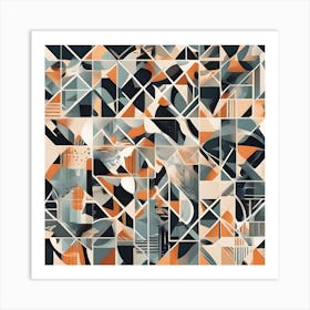 Abstract Geometric Pattern Art Print