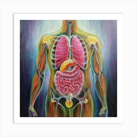 Organs Of The Human Body 4 Art Print