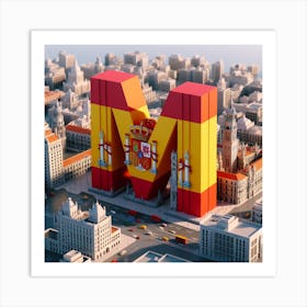 Spain Flag Art Print