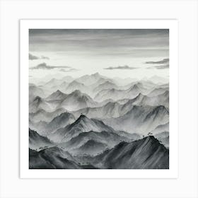 Mountain Range 5 Art Print