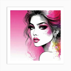 A stylish lady 8 Art Print