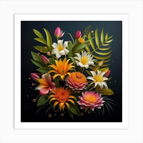 Bouquet Of Flowers 16 Art Print