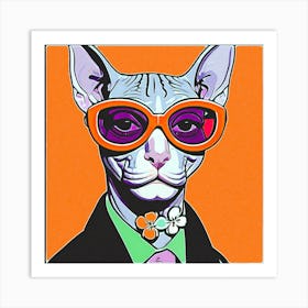 Mr Cat Art Print