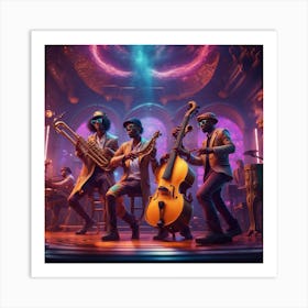 Grooving & Jamming Art Print