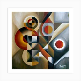 Abstract Painting Cubismo Abstract 8 Art Print