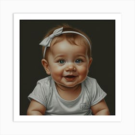 Default Trendy Baby Hapiness Drawing 0 (1) Art Print