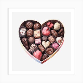 Heart Of Chocolates 2 Art Print