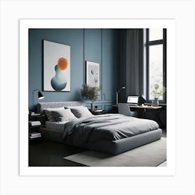 Modern Bedroom Art Print