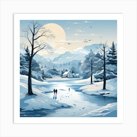 Winter Landscape 23 Art Print