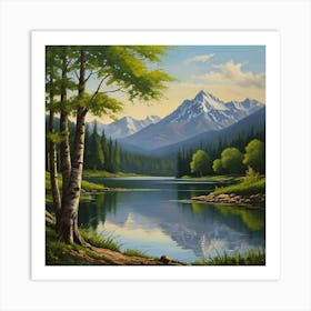 Mountain Lake 15 Art Print