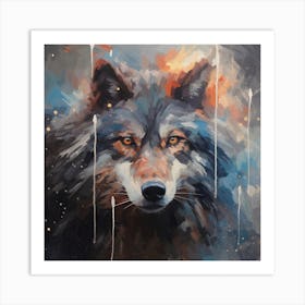 The Curious Wolf Art Print