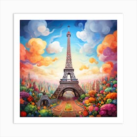 Paris Eiffel Tower 1 Art Print